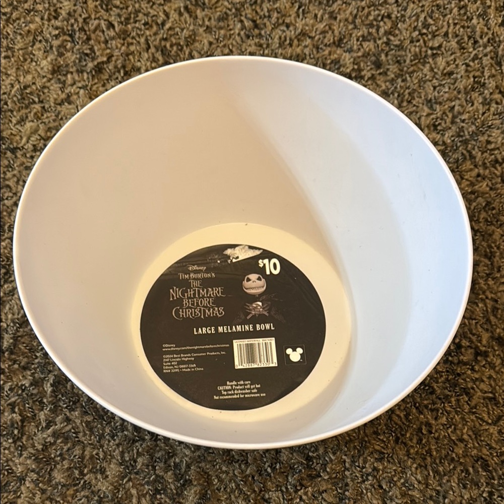 Disney’s Tim Burtons NBC Large Melamine Bowl - Picture 2 of 4